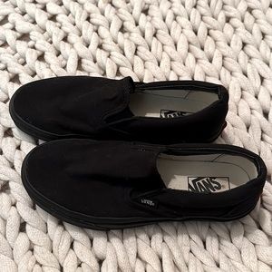 ALL Black Slip-On Vans